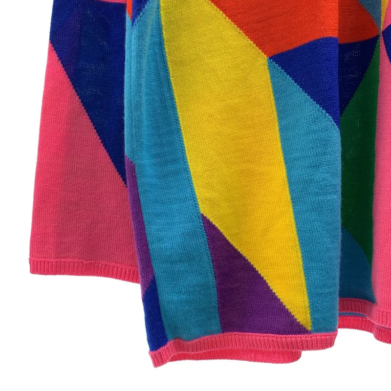 COMME des GARCONS / 꼼데가르송 | 2024SS | 지오메트릭 패턴 크루넥 니트 | S | 여성