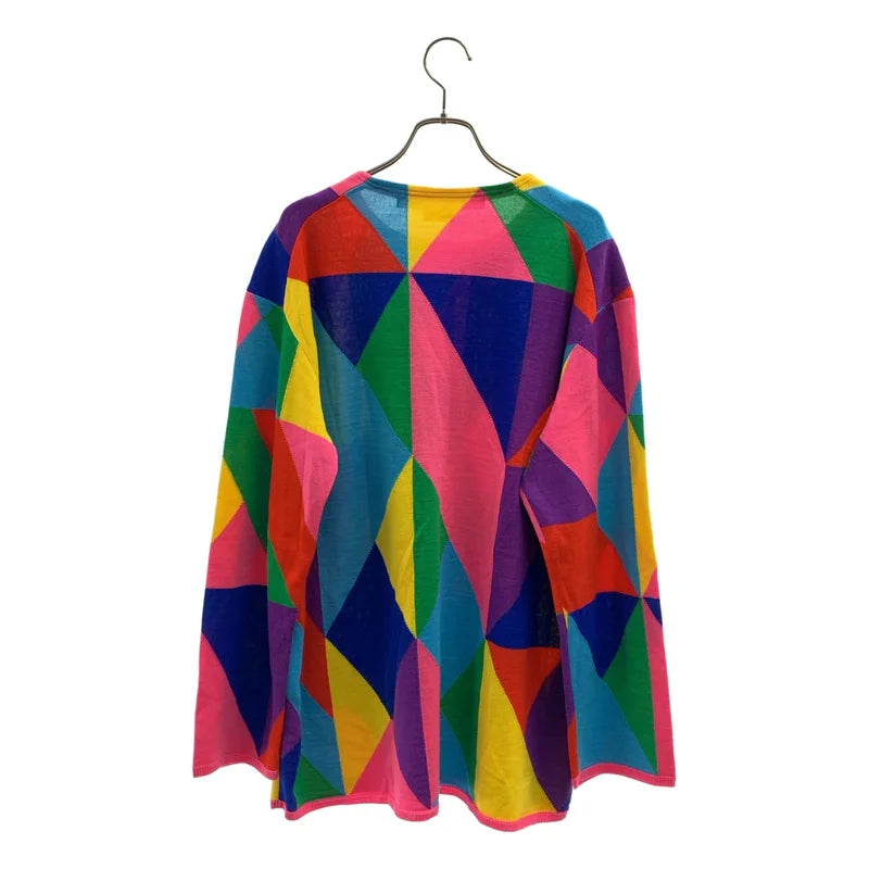 COMME des GARCONS / 꼼데가르송 | 2024SS | 지오메트릭 패턴 크루넥 니트 | S | 여성