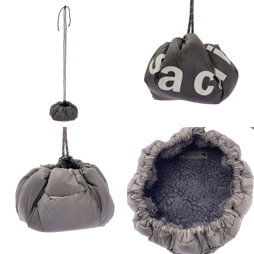 sacai / サカイ | 2022AW | Dumpling Bag / リバーシブル ドローストリング ショルダーバッグ | OS | レディース