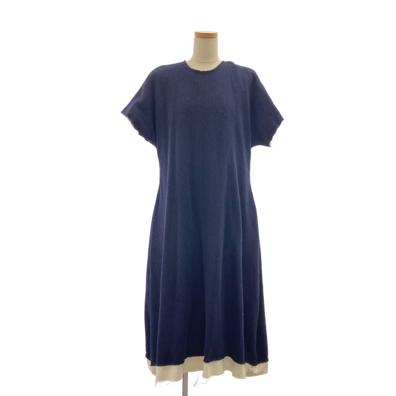 COMME des GARCONS / コムデギャルソン | 2014AW | ウール オーバーシルエット カットオフ レイヤード ニット ワンピース | S | レディース