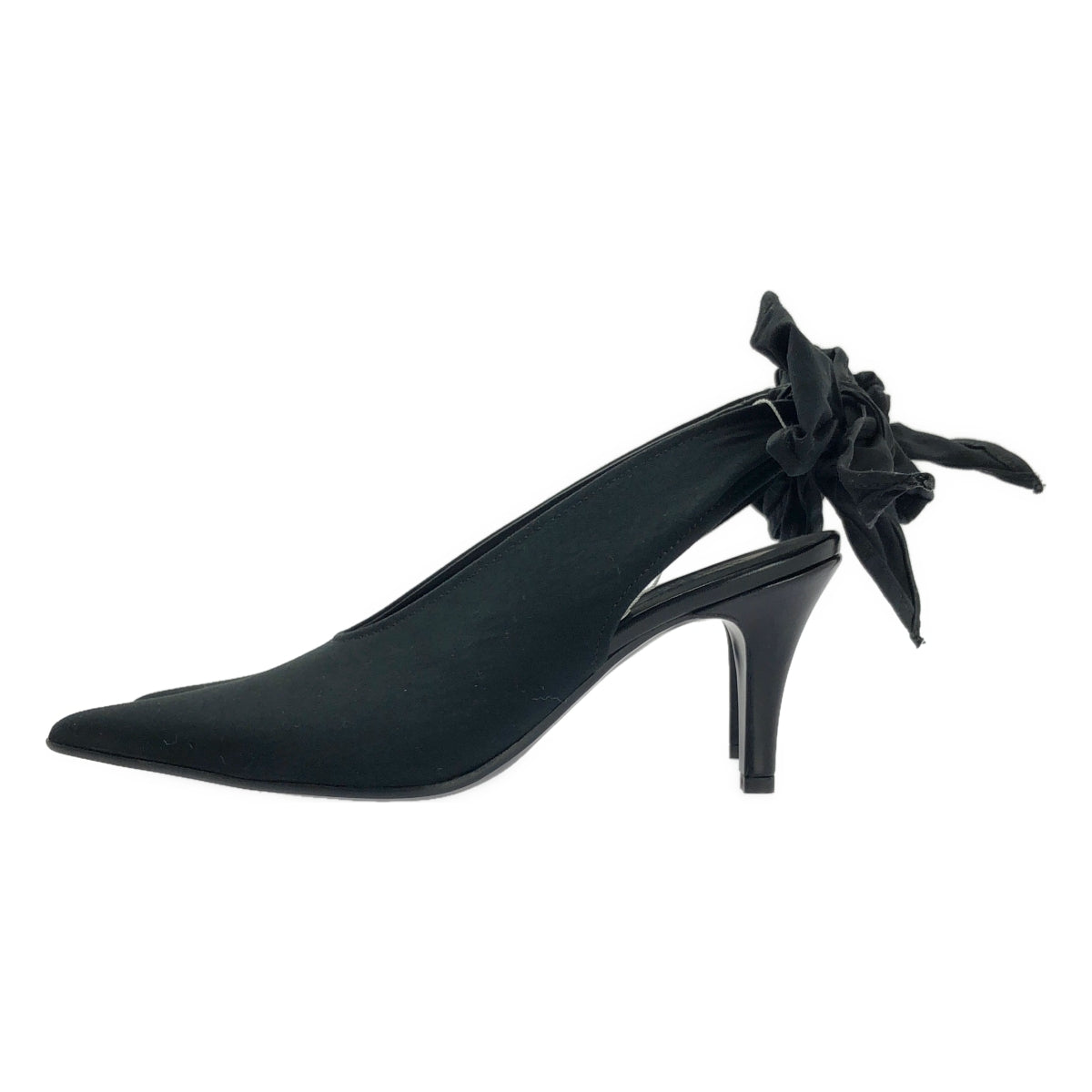 MM6 Maison Margiela 尖頭緞帶高跟鞋 | 37 碼 | 黑色 | 女款