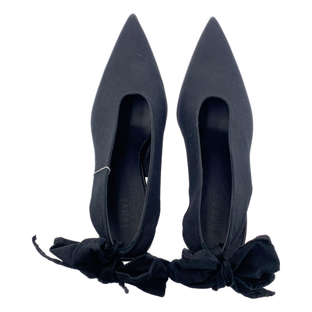 MM6 Maison Margiela 尖頭緞帶高跟鞋 | 37 碼 | 黑色 | 女款