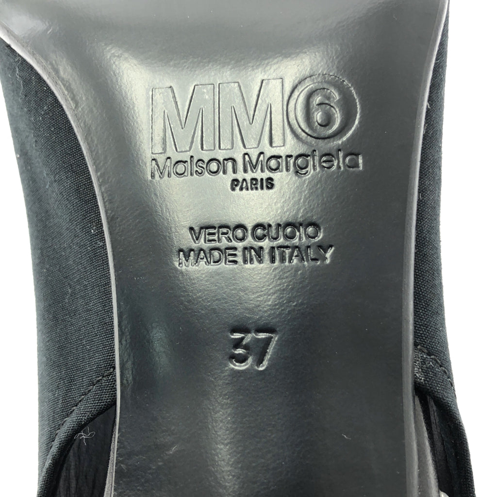 MM6 Maison Margiela 尖頭緞帶高跟鞋 | 37 碼 | 黑色 | 女款