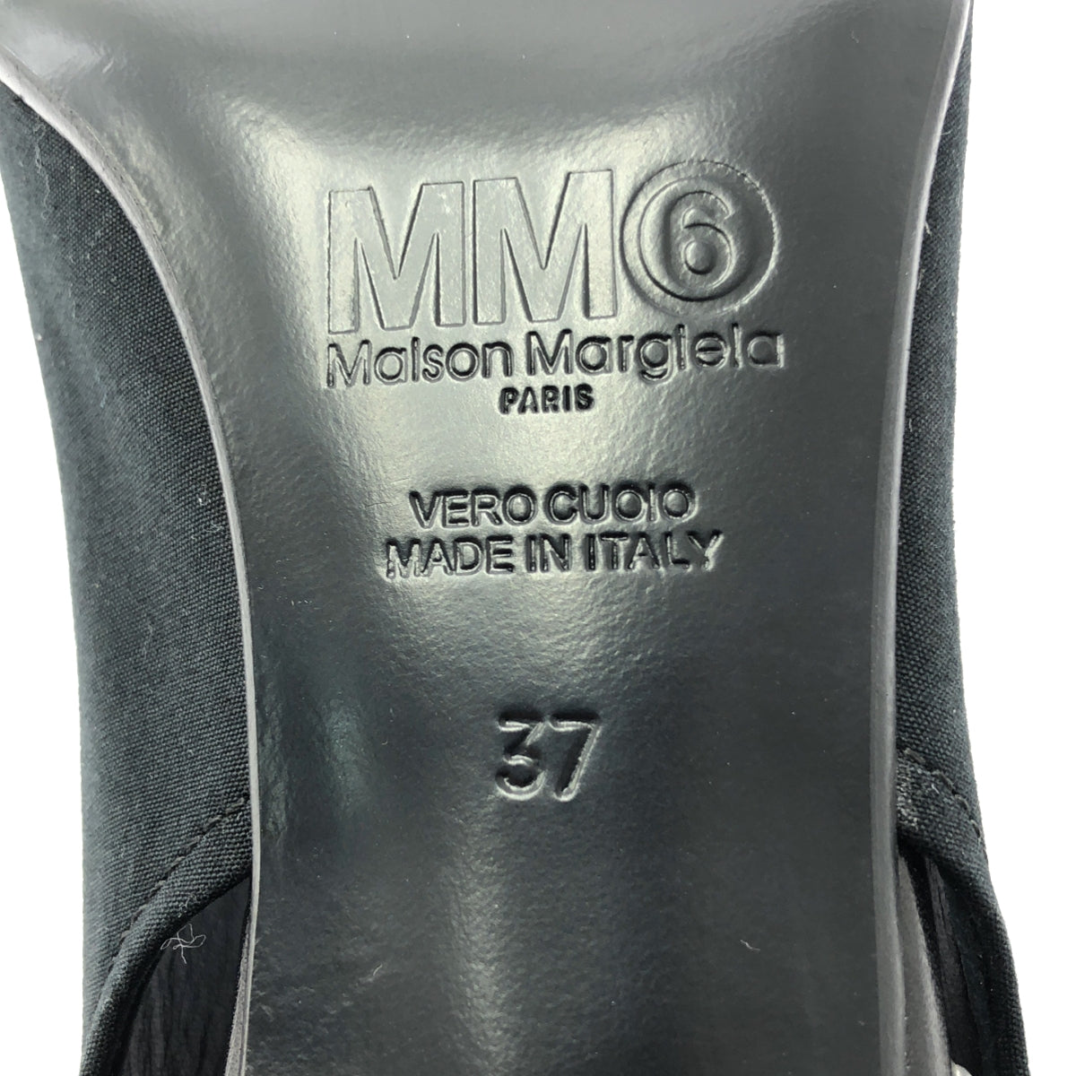 MM6 Maison Margiela 尖頭緞帶高跟鞋 | 37 碼 | 黑色 | 女款