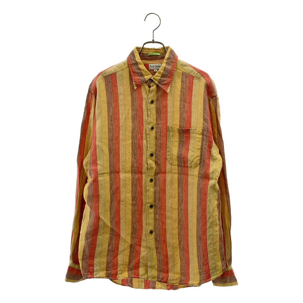 Paul Smith | 亞麻條紋襯衫 | L碼 | 男士