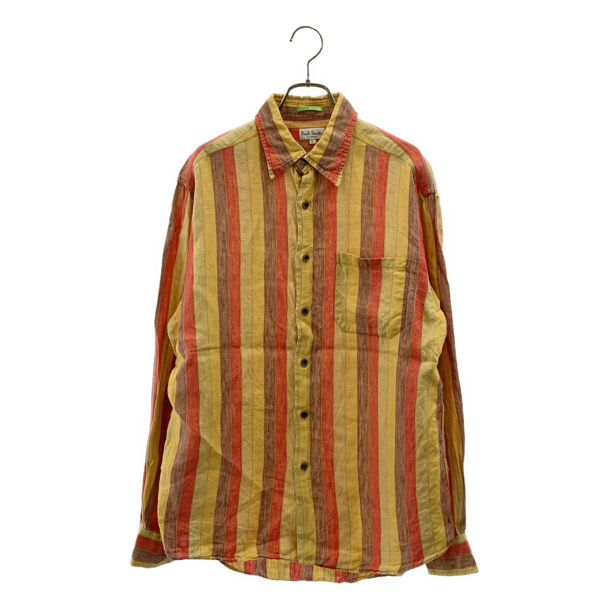Paul Smith | 亞麻條紋襯衫 | L碼 | 男士