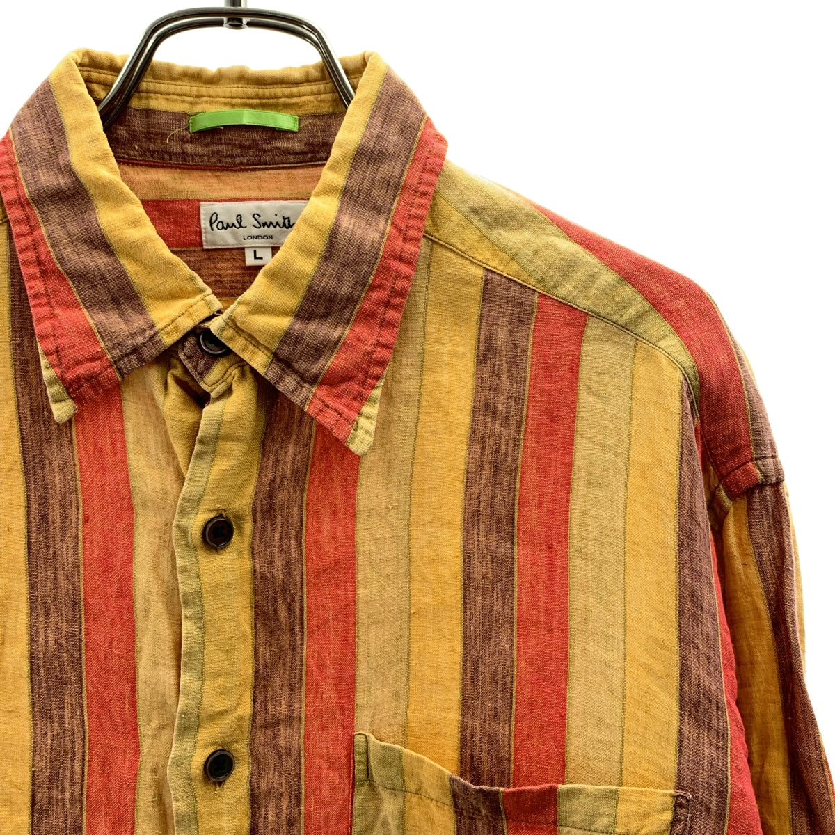 Paul Smith | 亞麻條紋襯衫 | L碼 | 男士