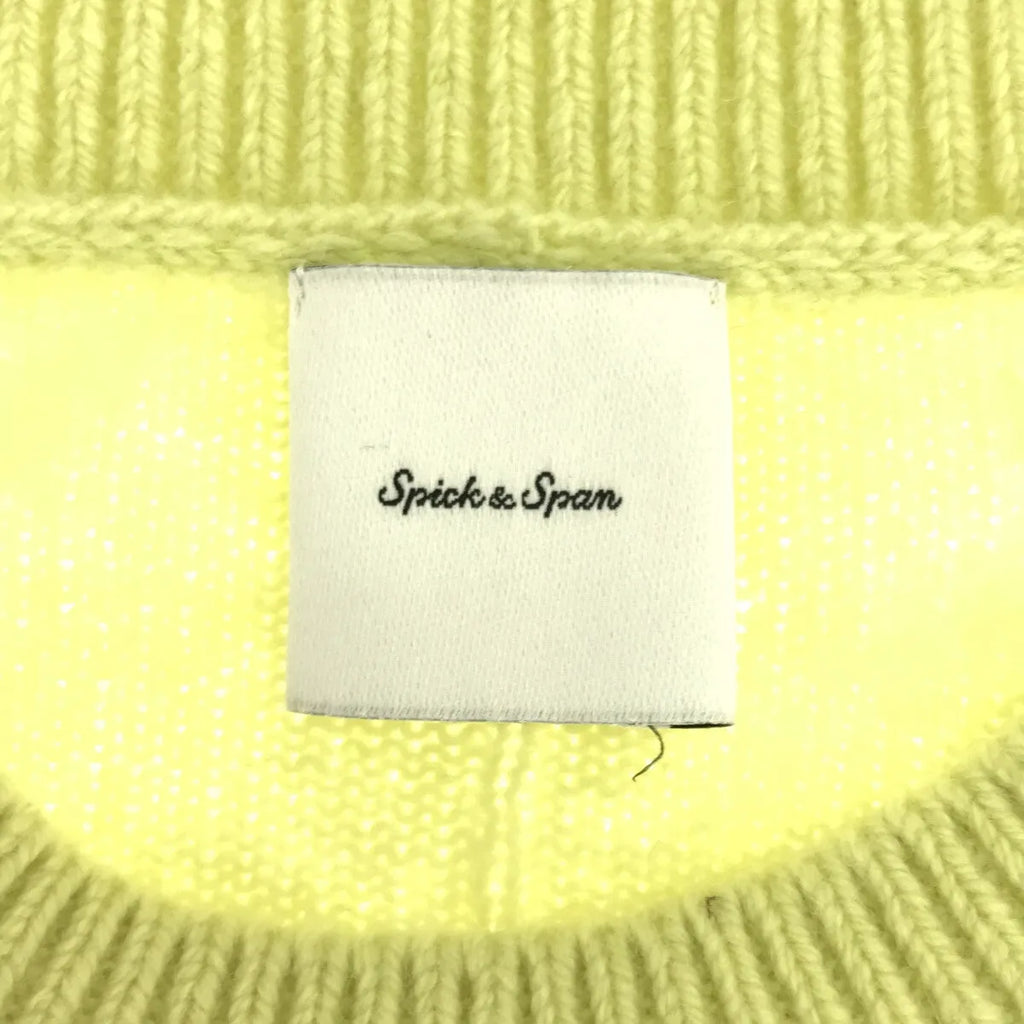 【美品】  Spick and Span / スピックアンドスパン | 2020AW | カシミヤ混クループルオーバー | F | ライトグリーン | レディース