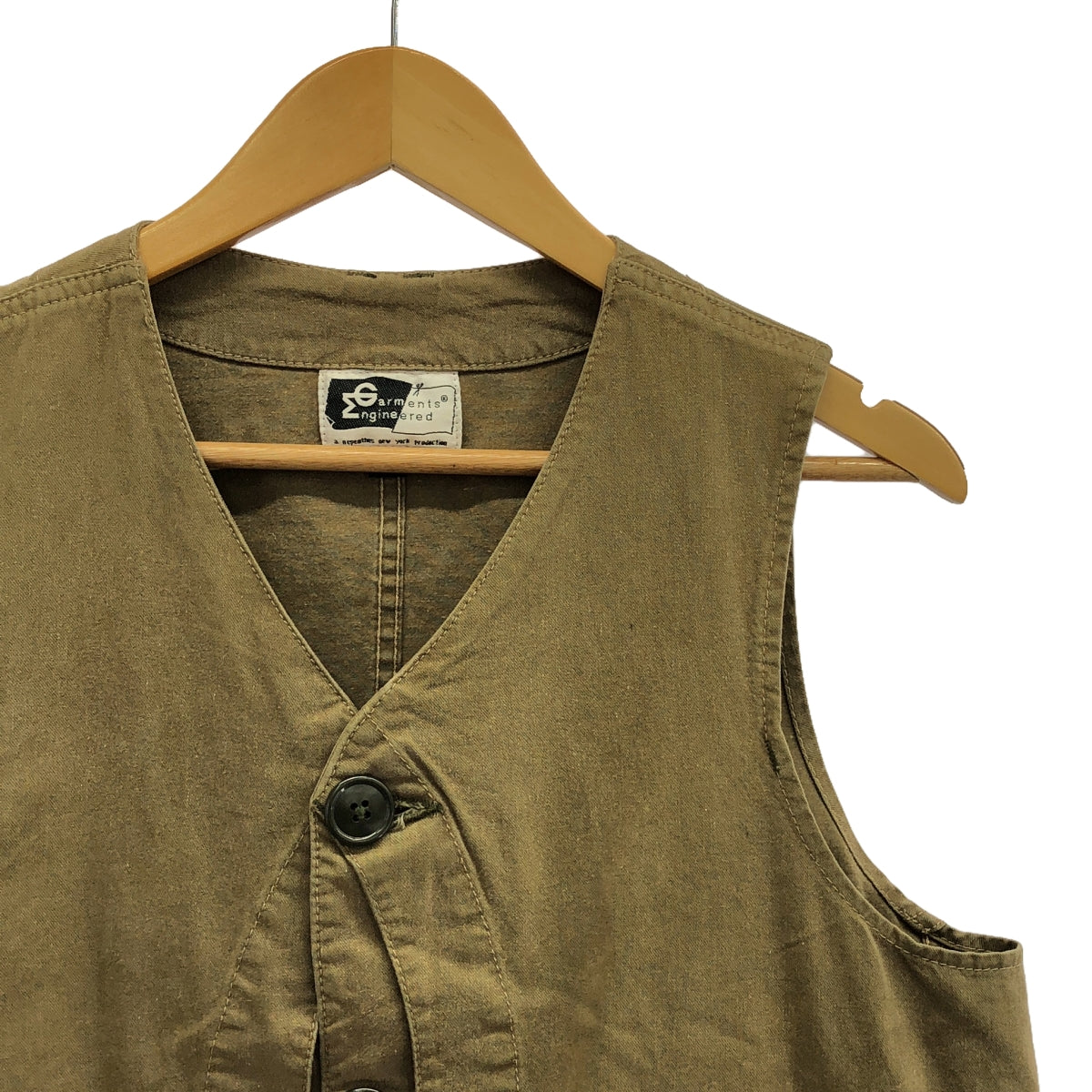 Engineered Garments / 엔지니어드 가멘츠 | UPLAND VEST 업랜드 베스트 | S | 카키 | 남성