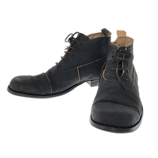 [Good Condition] Paul Harnden | PH7 Balmoral Boot | Leather Balmoral Boots | 8 | Black X | Men's