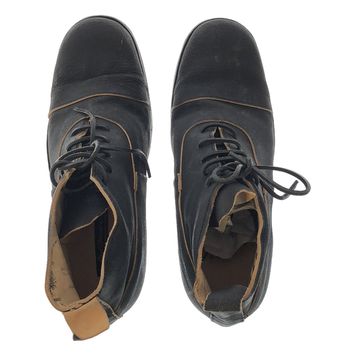 【미품】 Paul Harnden / 폴 하덴 | PH7 Balmoral Boot / 가죽 발모랄 부츠 | 8 | 블랙 X | 남성