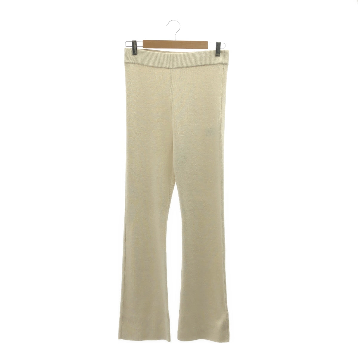 MUSE de Deuxieme Classe / 뮤즈 두주 엠 클래스 | 2021SS | 웨스트 고무 니트 이지 팬츠 | 38 |