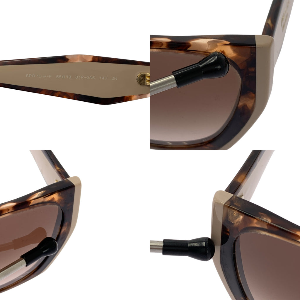 PRADA / プラダ | バイカラー べっ甲 フォックス アイウェア サングラス | 55□19 | その他