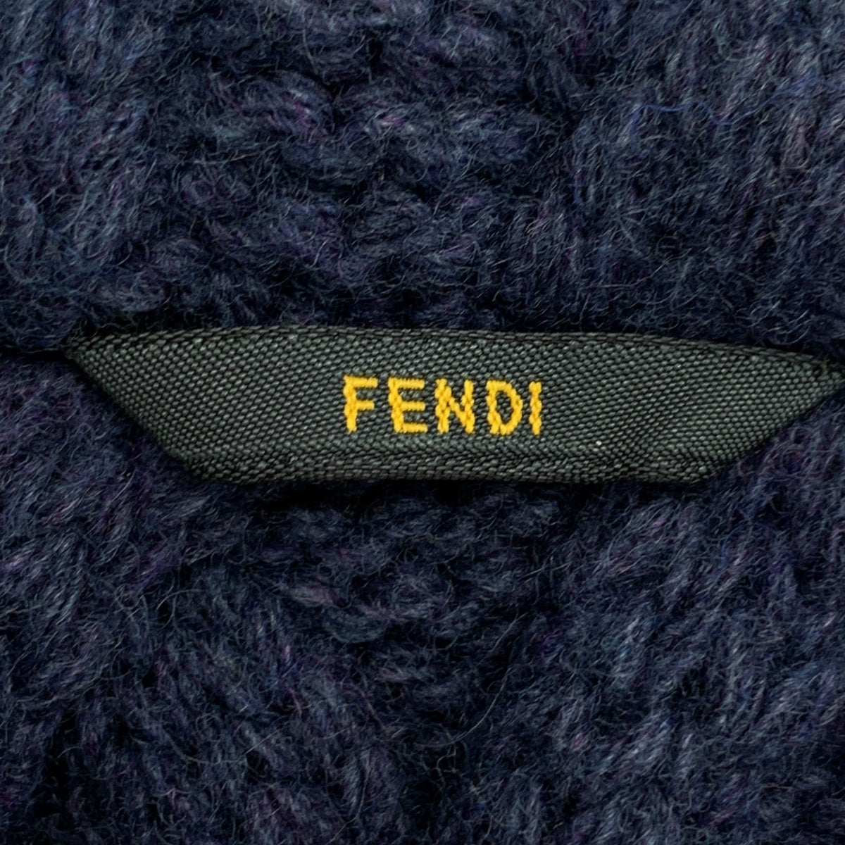 FENDI / フェンディ | ナイロン ロゴジップ ドローストリング オーバーコート フーディ / ケーブルニット総裏地 | 48 | メンズ