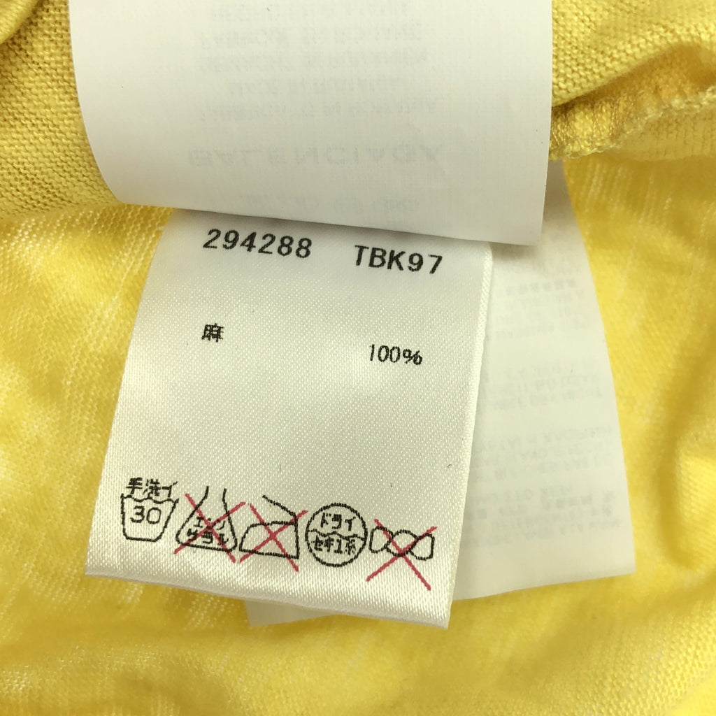 巴黎世家 |印花圓領T卹 | XS |黃色 |男士