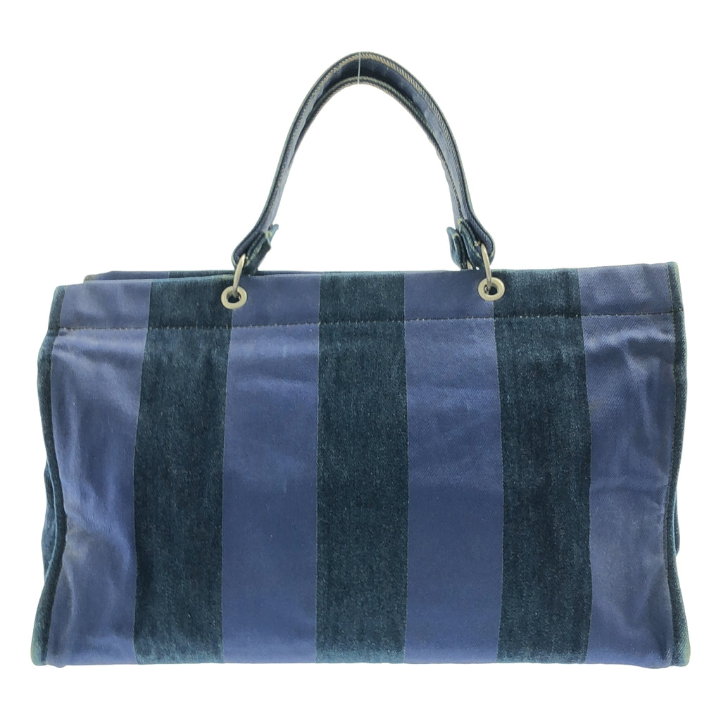 tricot COMME des GARCONS / 트리코 콤 데 갤슨 | 스트라이프 데님 토트 백 | 네이비 |