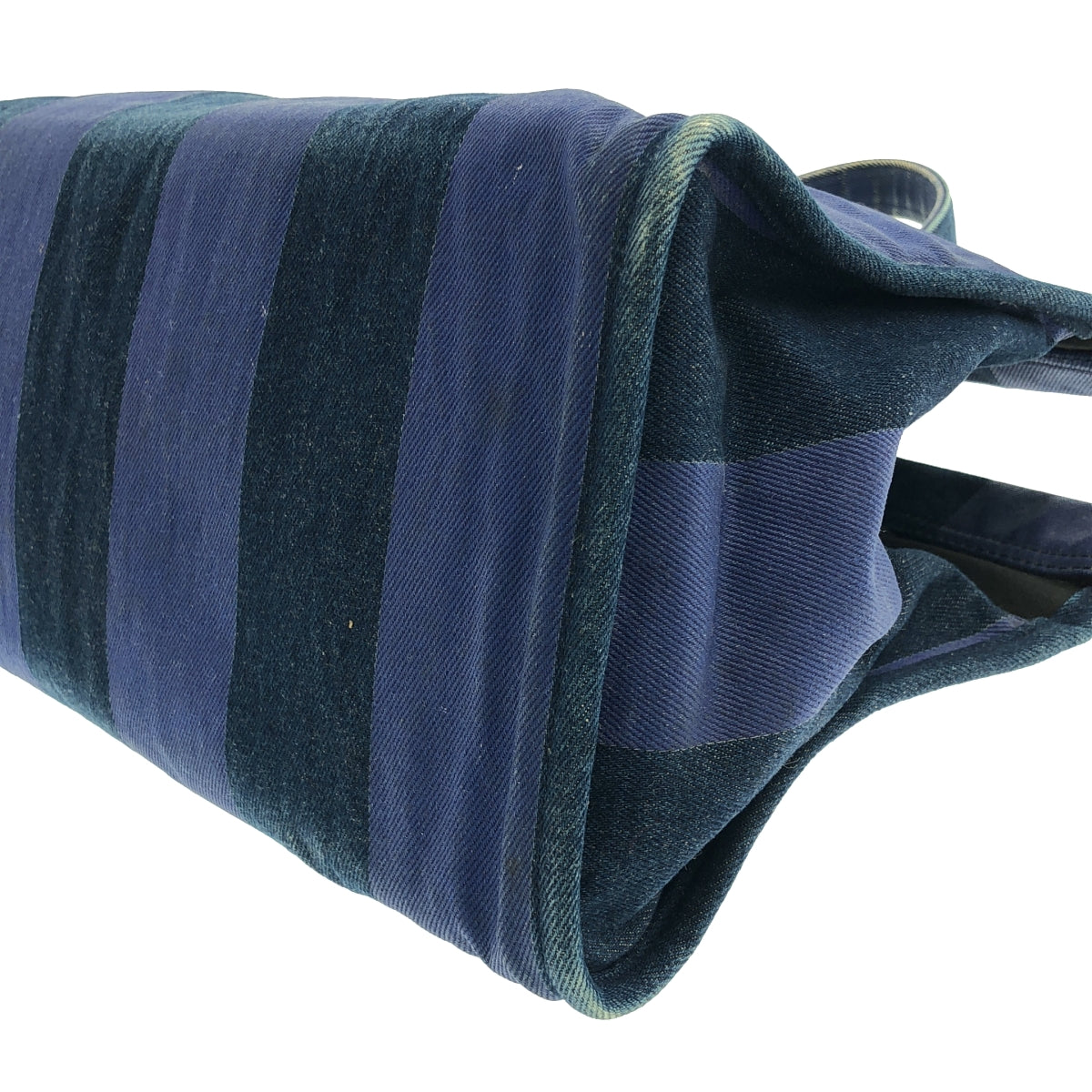 tricot COMME des GARCONS / 트리코 콤 데 갤슨 | 스트라이프 데님 토트 백 | 네이비 |