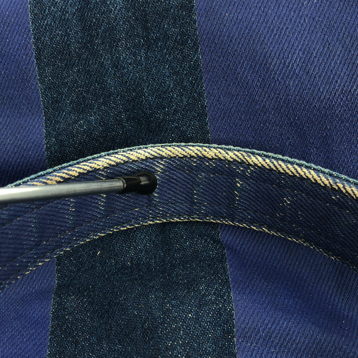 tricot COMME des GARCONS / 트리코 콤 데 갤슨 | 스트라이프 데님 토트 백 | 네이비 |