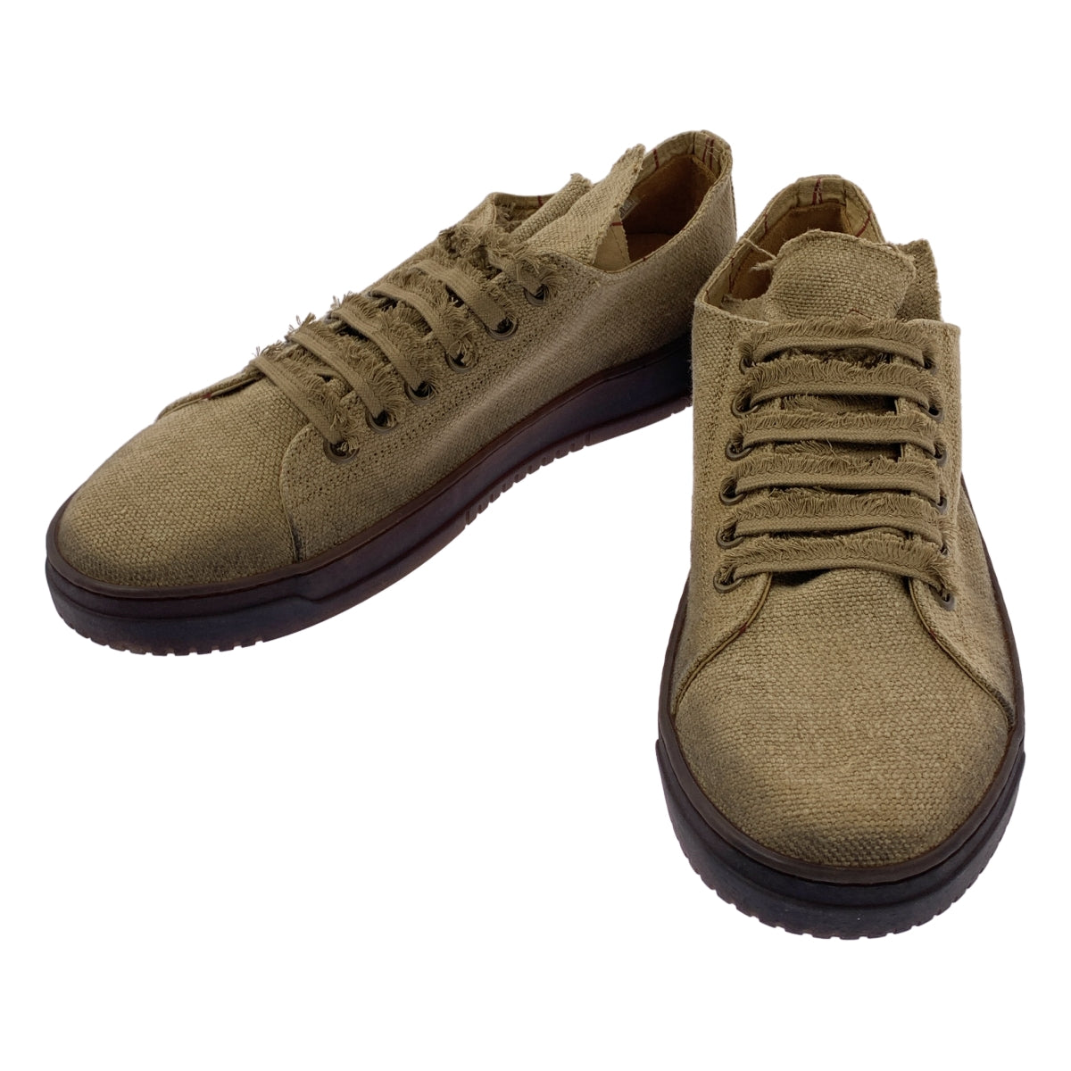 [近新] UMA WANG | 2024 春夏 | 帆布繫帶運動鞋 | 尺寸 41 | 米色 | 男款