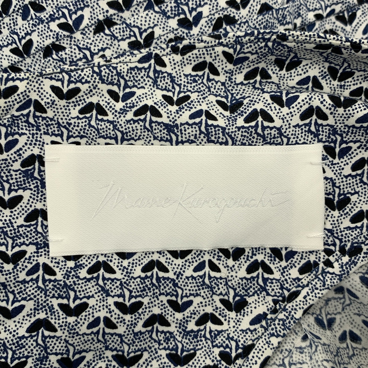 Mame Kurogouchi / 마메쿠로고우치 | 2023SS | Crane Pattern Hand Printed Dress 학 총 무늬 프린트 드레스 원피스 | 2 |