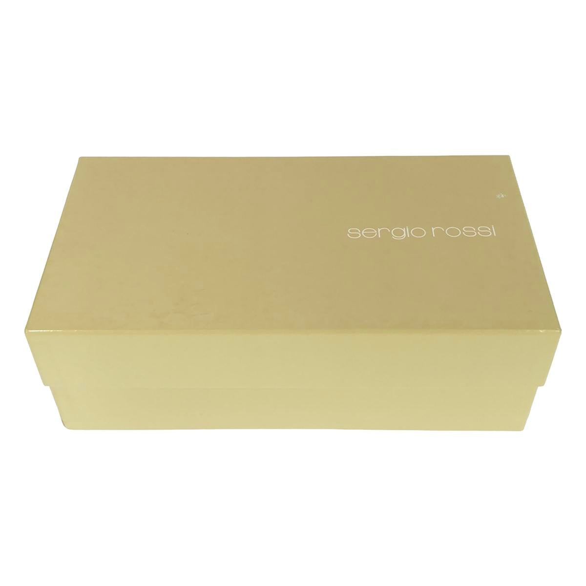 sergio rossi / 세르지오로시 | 스웨이드 가죽 비늘 모티브 발목 스트랩 힐 샌들 | 36 | 회색 | 여성