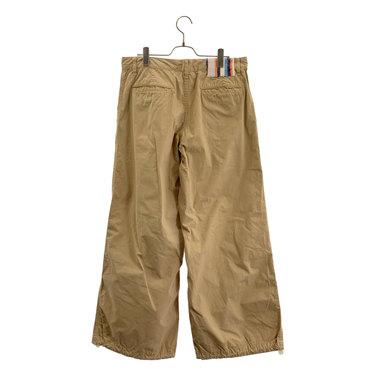 【成色極佳】KUON | 棉質府綢闊腿軍褲 | L碼 | 米色 | 男士