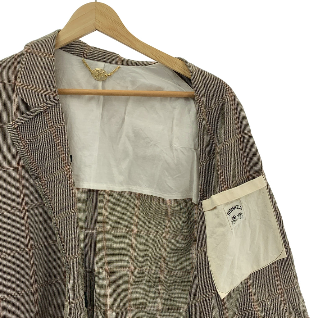 SUNSEA / サンシー | ウール チェック テーラードジャケット | 2 | メンズ