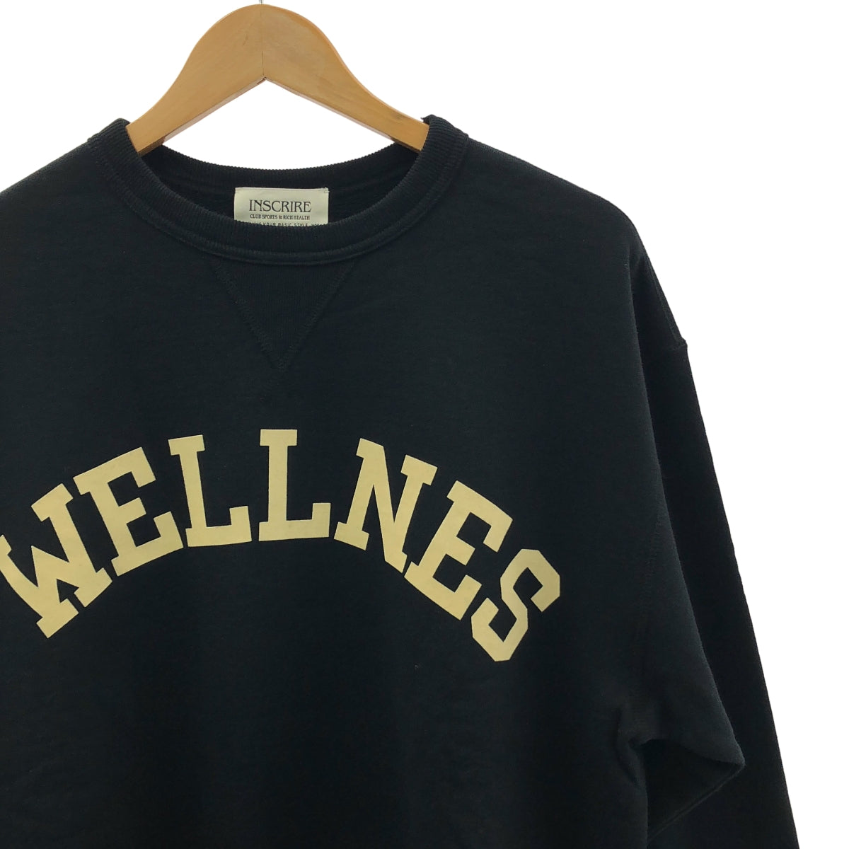 INSCRIRE | 2024 秋冬系列 | 不對稱植絨印花寬鬆衛衣 | M碼 | 女款