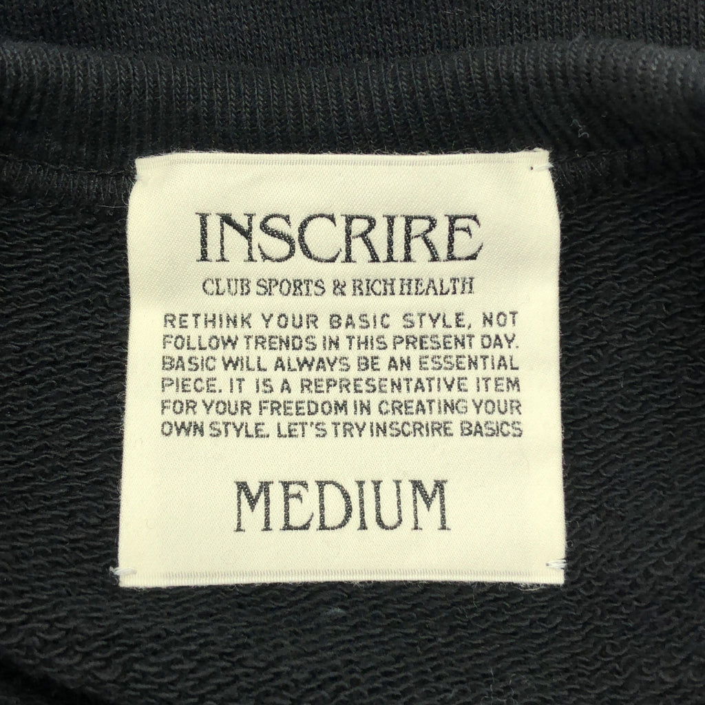 INSCRIRE | 2024 秋冬系列 | 不對稱植絨印花寬鬆衛衣 | M碼 | 女款