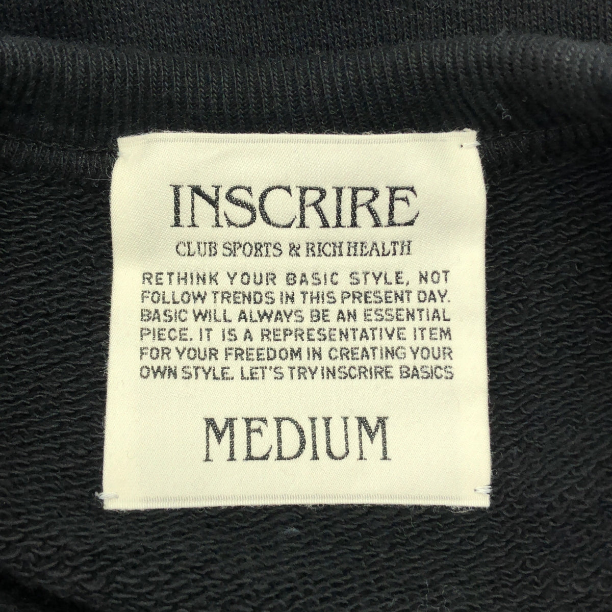 INSCRIRE | 2024 秋冬系列 | 不對稱植絨印花寬鬆衛衣 | M碼 | 女款