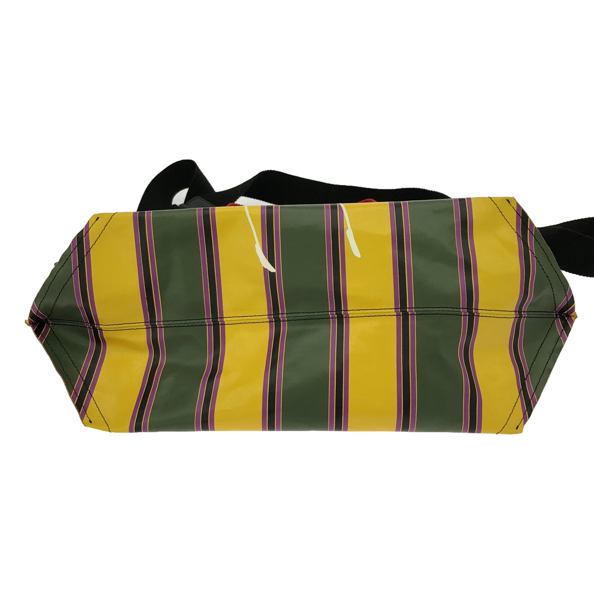 [Beautiful Condition] Plan C | Stripe Print Shoulder Bag | Multicolor | Women's