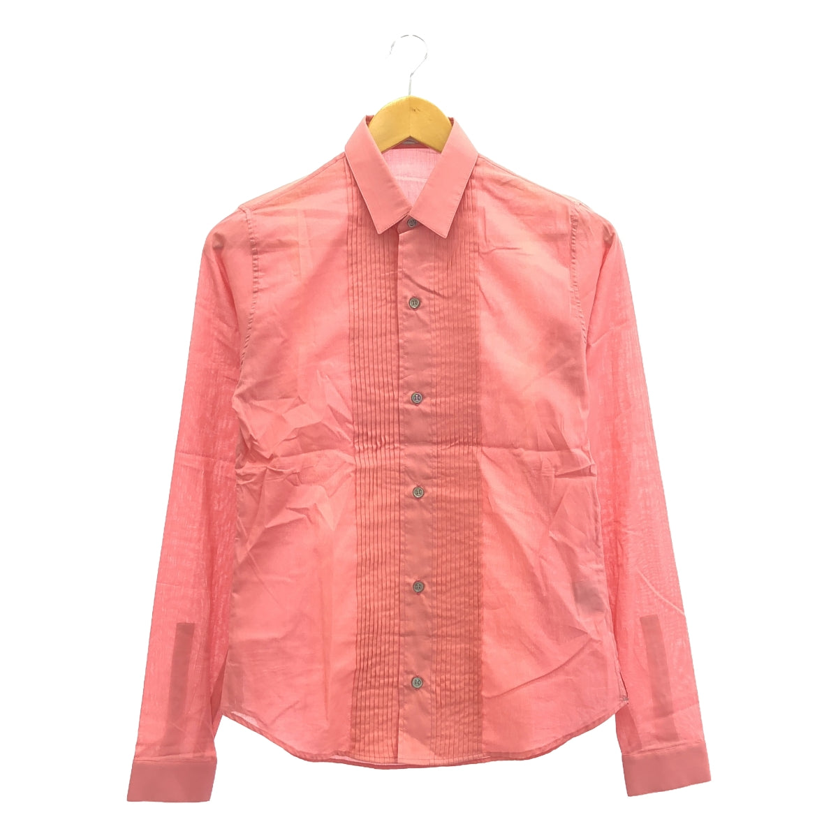 Dior | 2005AW | Eddie's cotton pintuck dress shirt | Size 36 | Pink | Women's