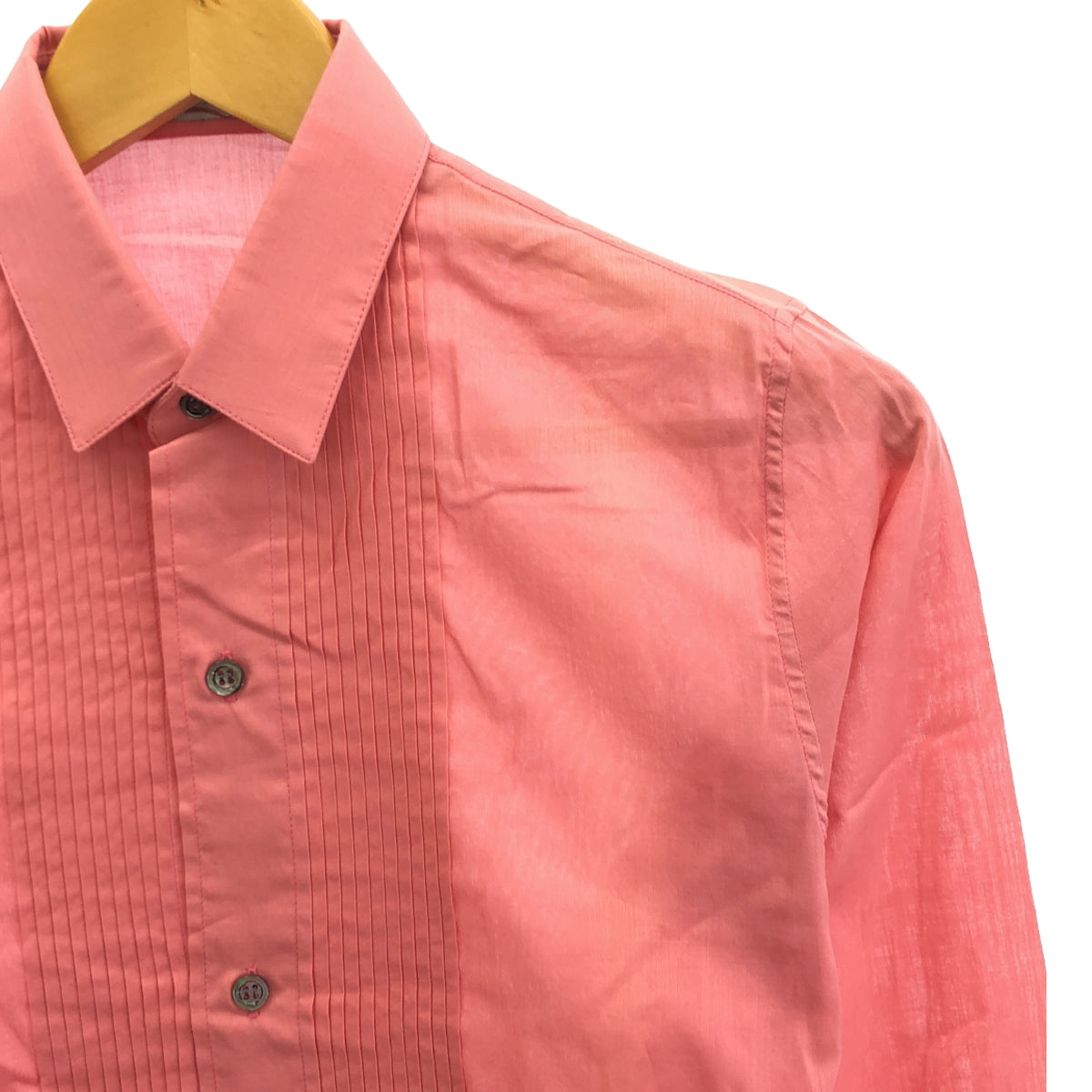 Dior | 2005AW | Eddie's cotton pintuck dress shirt | Size 36 | Pink | Women's