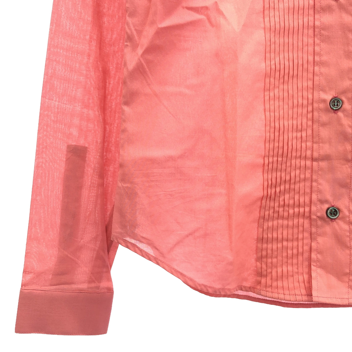 Dior | 2005AW | Eddie's cotton pintuck dress shirt | Size 36 | Pink | Women's