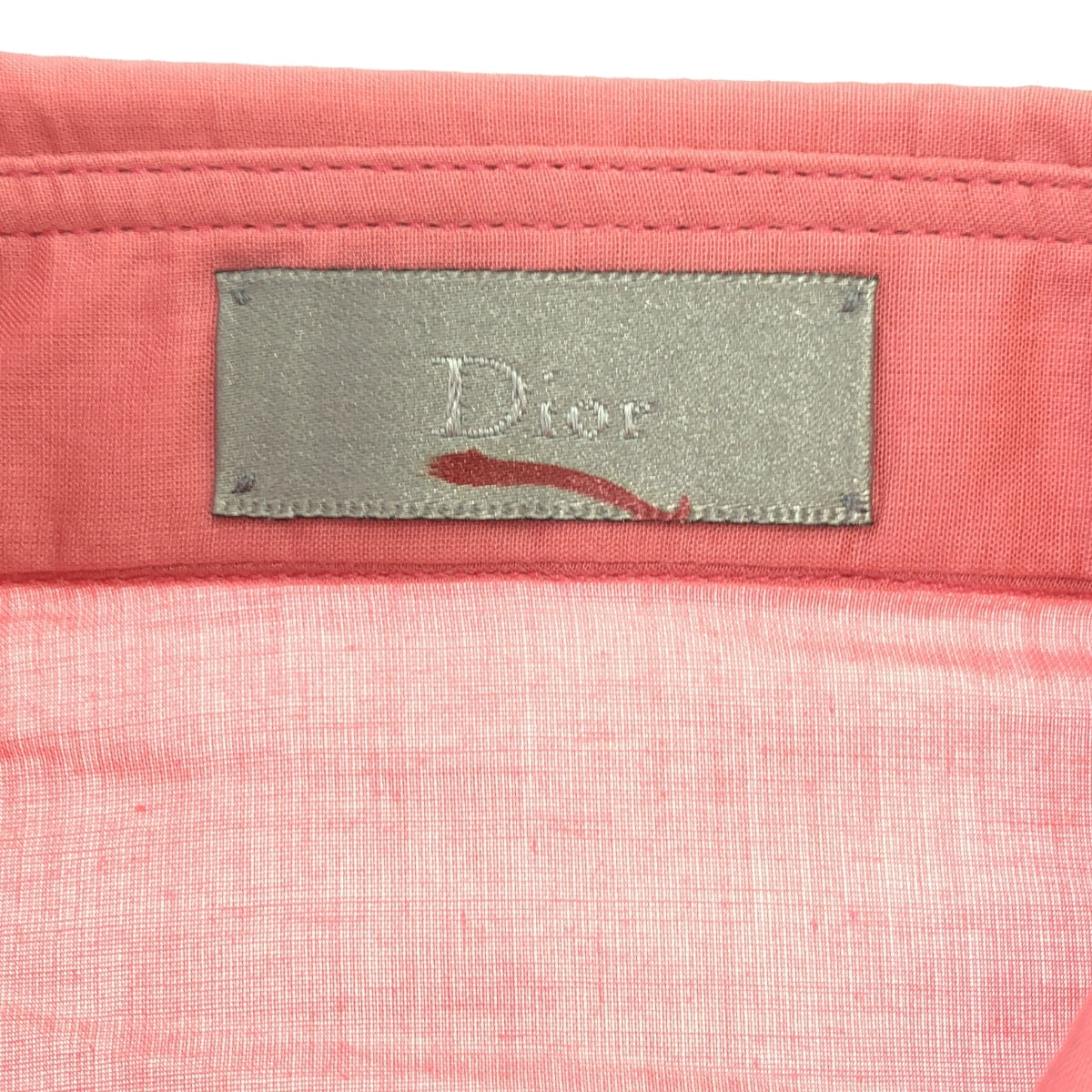 Dior | 2005AW | Eddie's cotton pintuck dress shirt | Size 36 | Pink | Women's