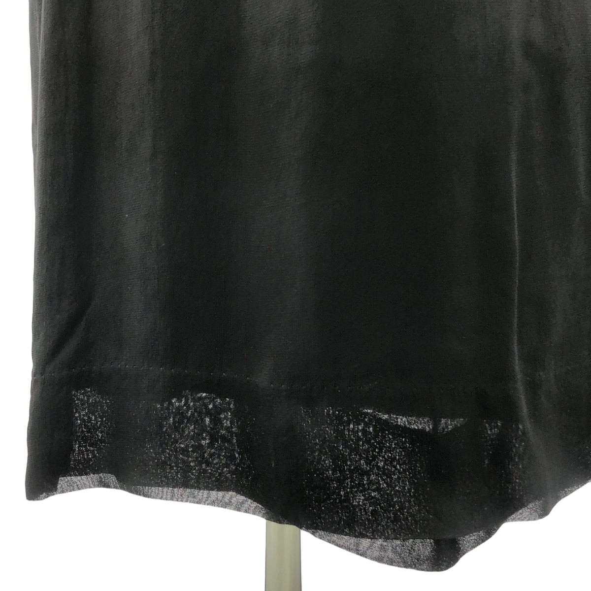 COMME des GARCONS / コムデギャルソン | 2018AW | キュプラ ラップ ロングスカート | M | ブラック | レディース