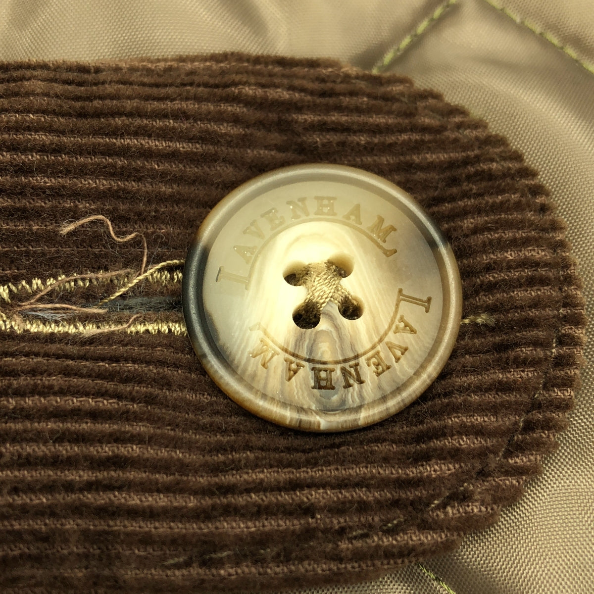 LAVENHAM / ラベンハム | ロゴボタン キルティング コート フーディ | 38 | レディース