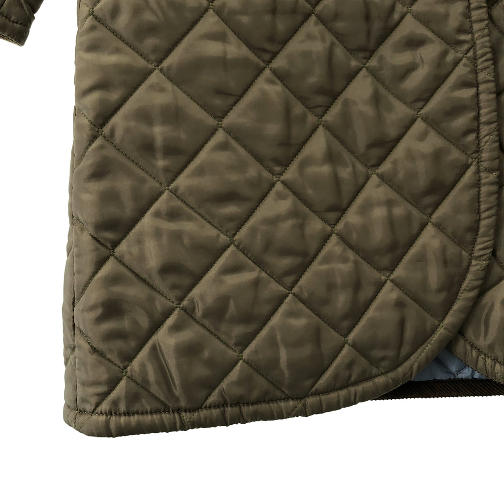 LAVENHAM / ラベンハム | ロゴボタン キルティング コート フーディ | 38 | レディース