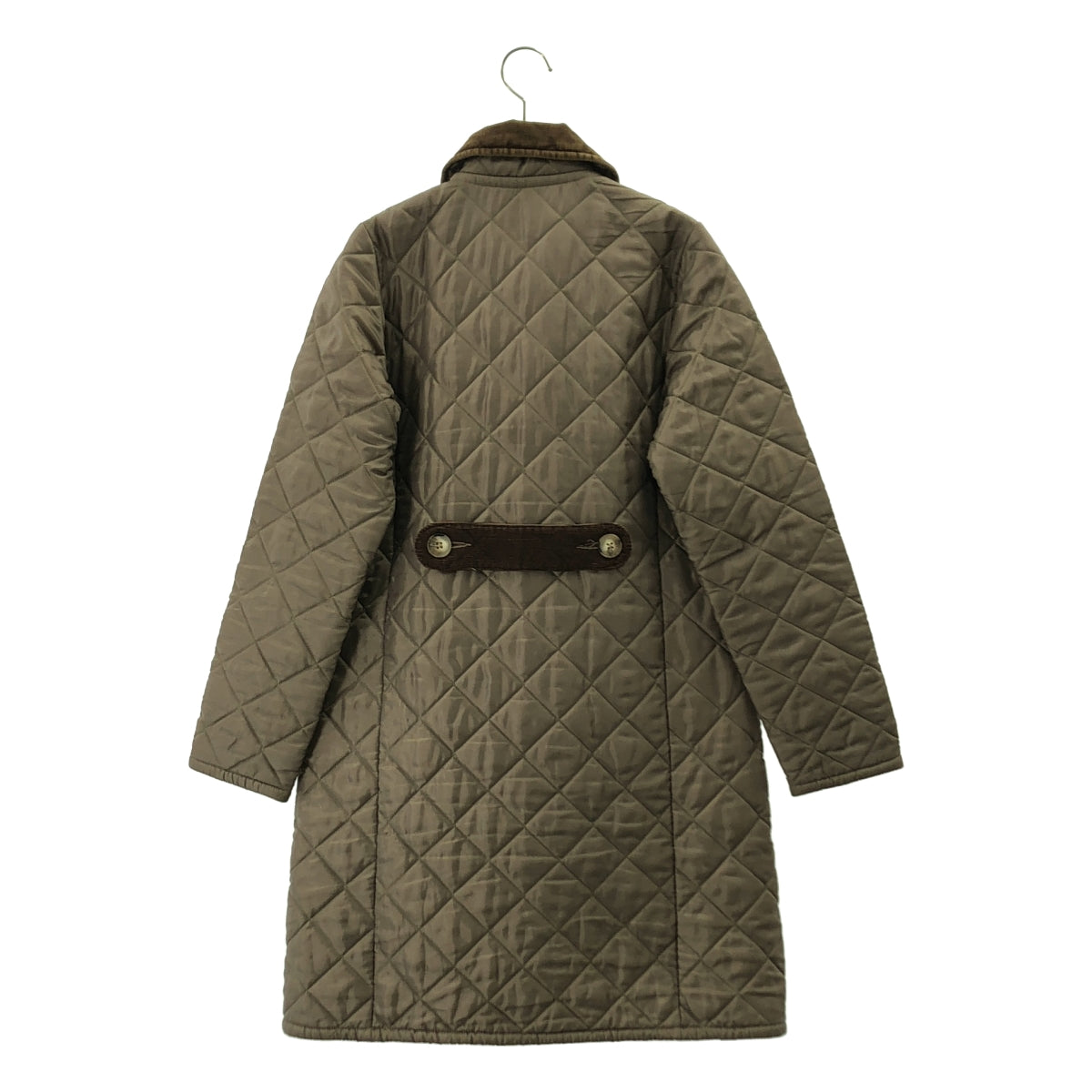 LAVENHAM / 라벤햄 | 로고 버튼 퀼팅 코트 후디 | 38 | 여성