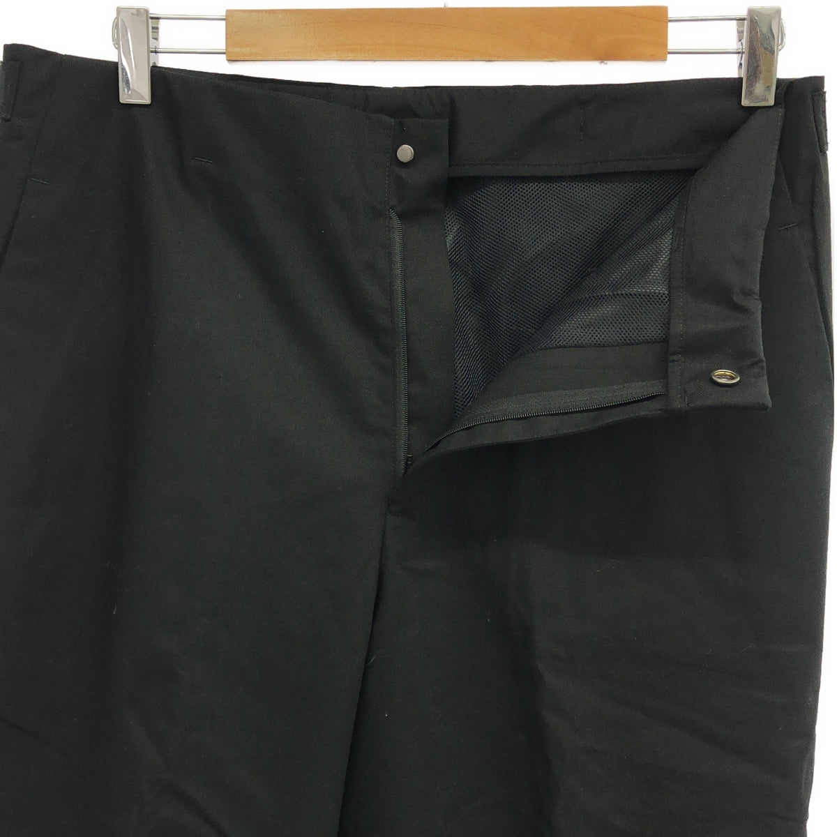 【美品】  DESCENTE / デサント | WOOL MIX SEAMTAPED PANTS ウールミックスシームテープパンツ | L | ブラック | メンズ