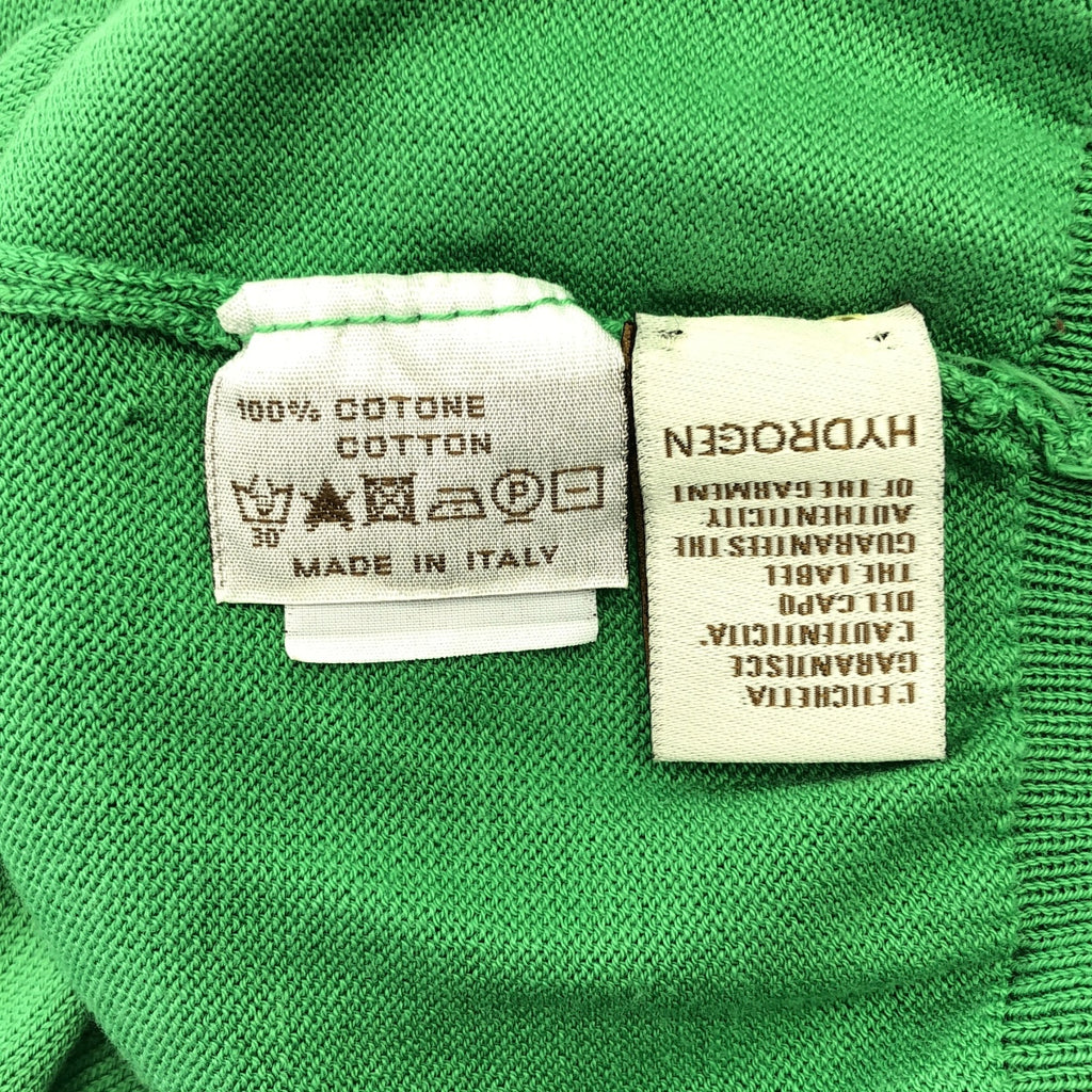 HYDROGEN / ハイドロゲン | コットン エンブロイダリースカル エルボーパッチ ロング ニット カーディガン | L | レディース