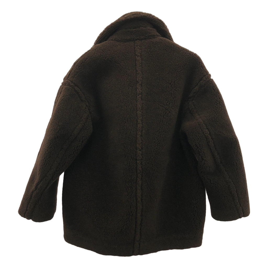 CINOH / チノ | 2023AW | CI BOA COCOON COAT / オーバー ボアコート / 総裏地 | 36 | ブラウン | レディース