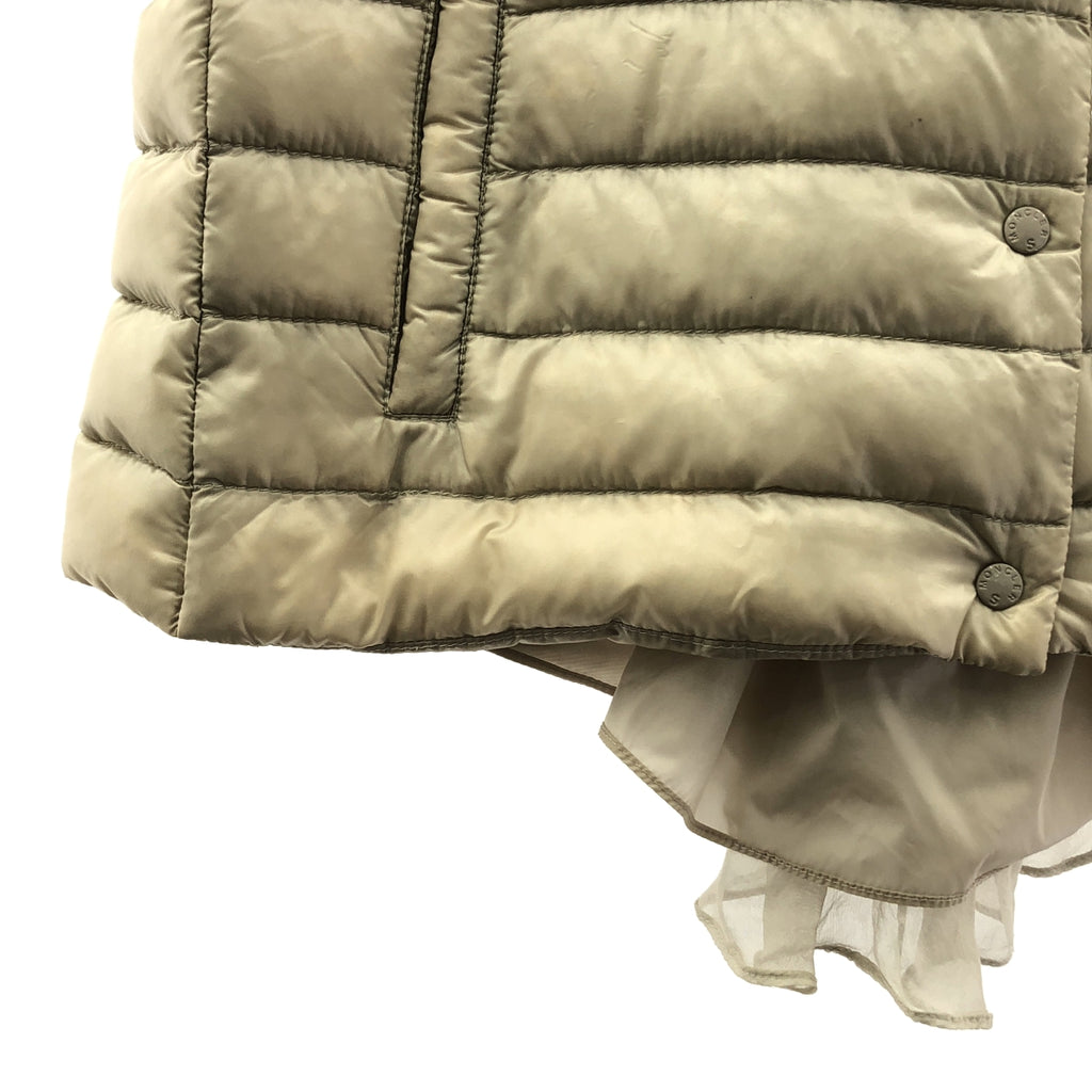 MONCLER / モンクレール | × sacai / サカイ SHOKO / バックフリル ドッキング ワッペンロゴ ダウンベスト | 1 | レディース