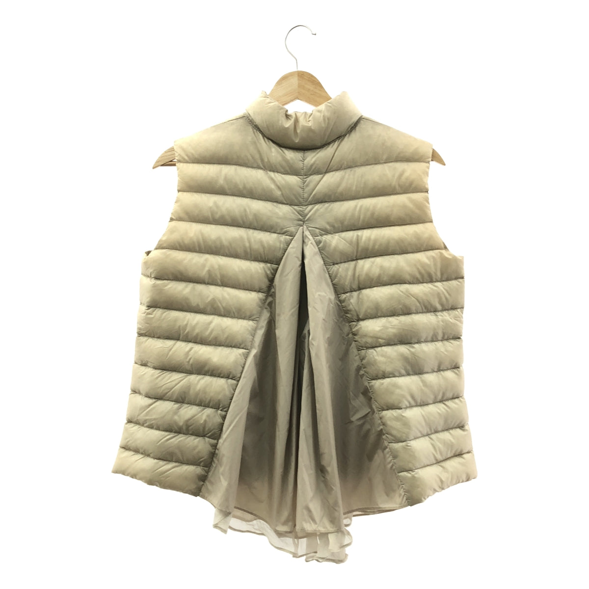 MONCLER / モンクレール | × sacai / サカイ SHOKO / バックフリル ドッキング ワッペンロゴ ダウンベスト | 1 | レディース