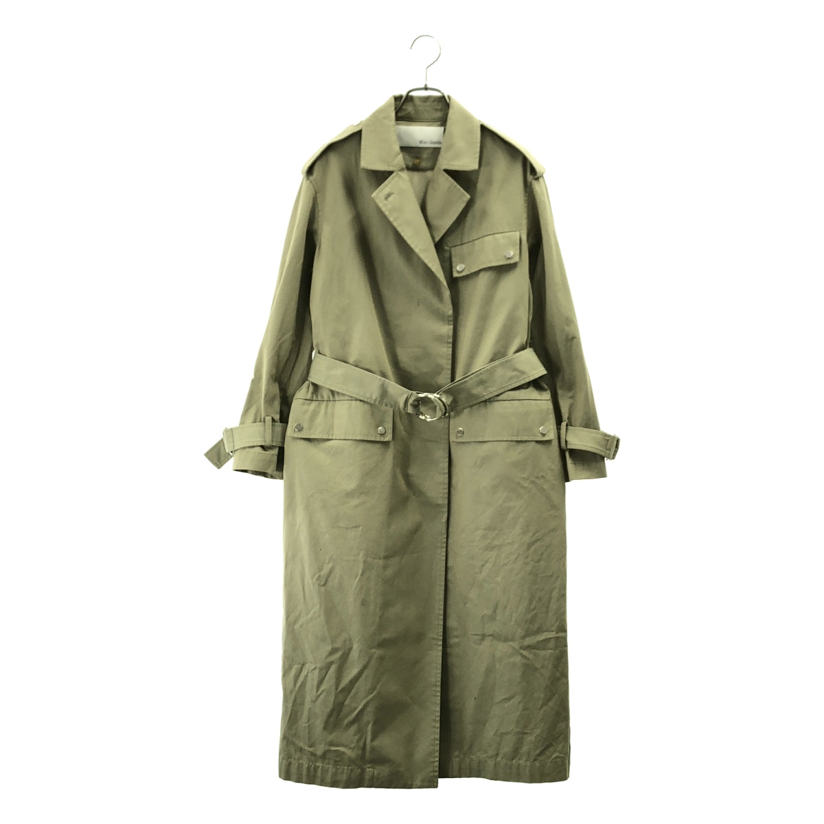 Whim Gazette | 超大款繫帶單排扣大衣，附可拆式內襯 | 尺寸 38 | 女款