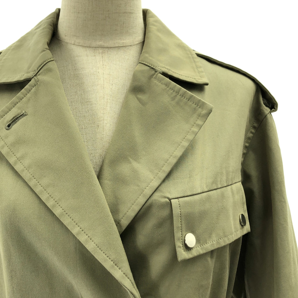 Whim Gazette | 超大款繫帶單排扣大衣，附可拆式內襯 | 尺寸 38 | 女款