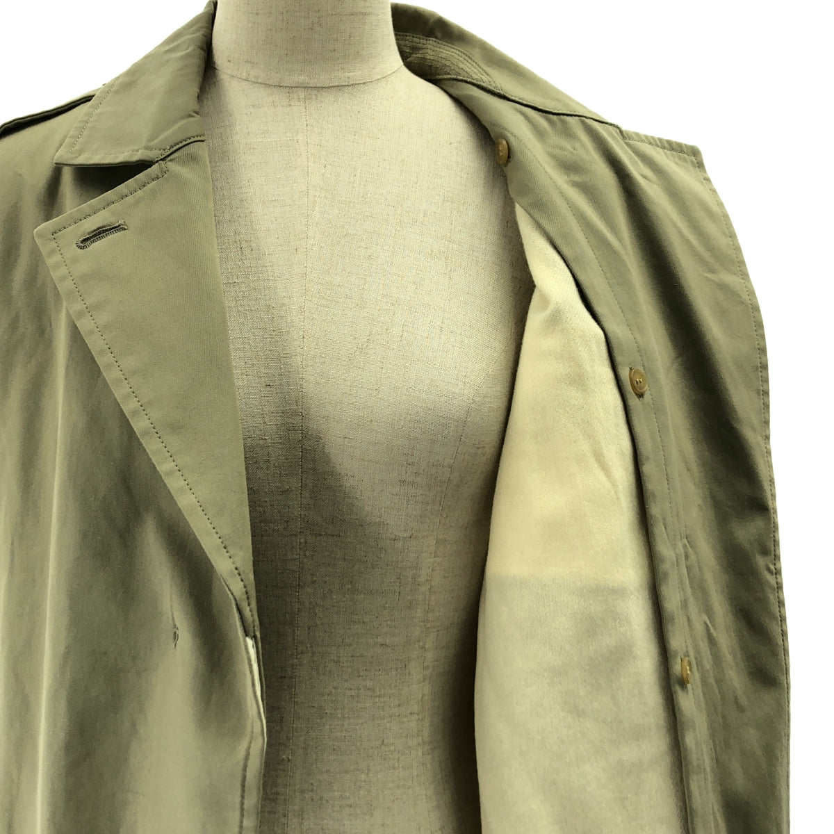 Whim Gazette / ウィムガゼット | オーバーシルエット ベルテッド シングル コート / ライナー着脱可 | 38 | レディース