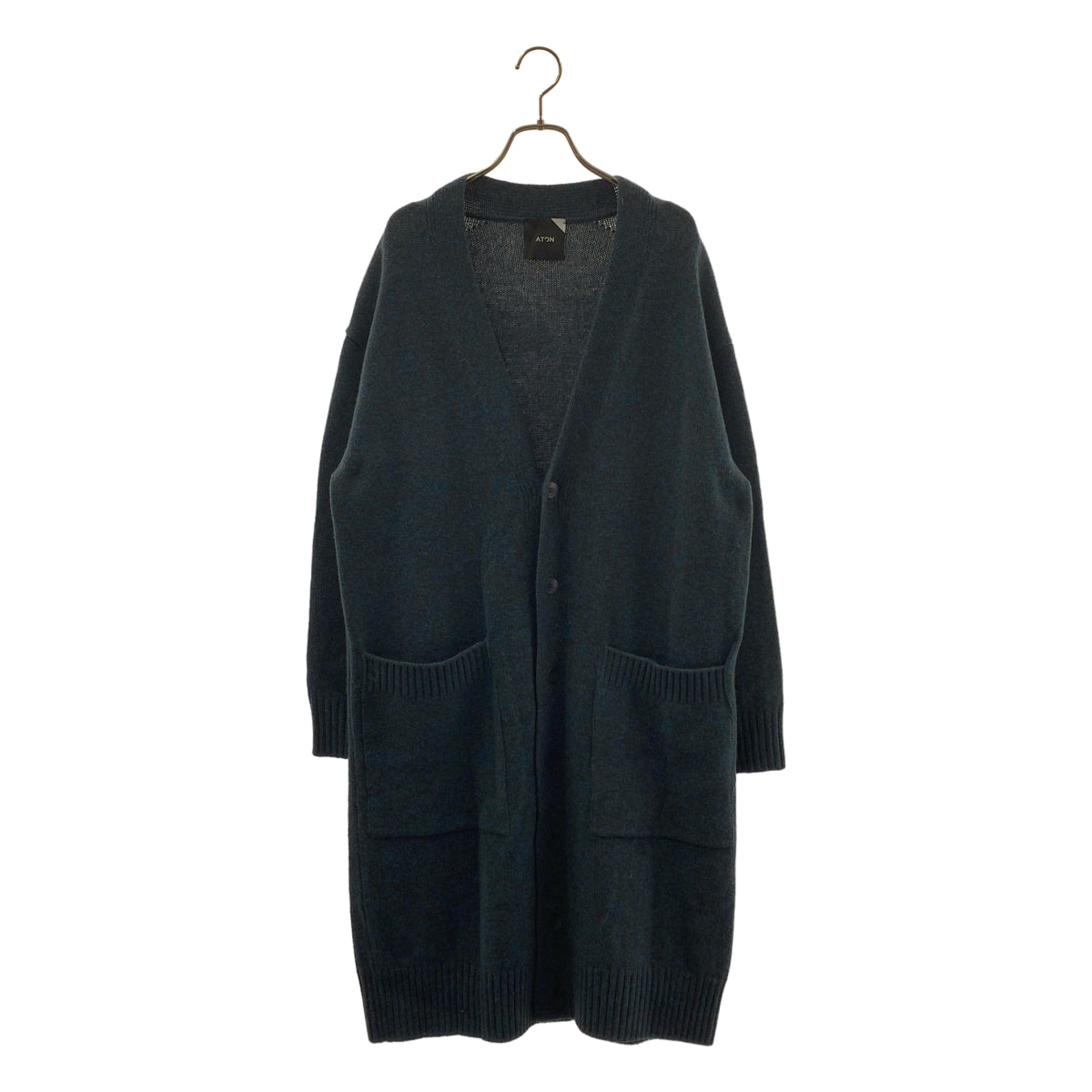 ATON / エイトン | OVERSIZED CARDIGAN ウール ロング カーディガン | 2 | レディース