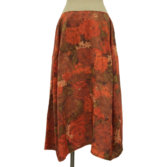 COMME des GARCONS / コムデギャルソン | 2007SS | silk 100％ / シルク 総柄 断ち切り パッチ サイドジップ スカート | M | レディース