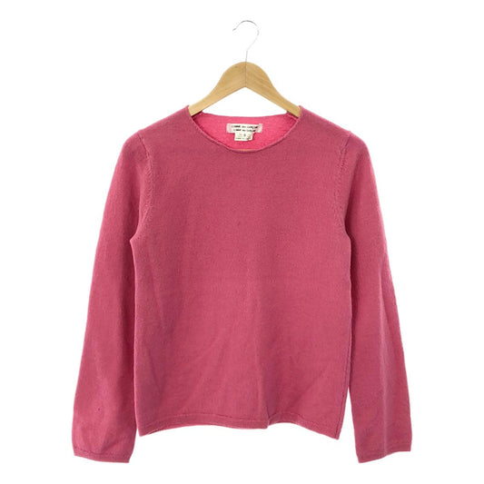 COMME des GARCONS COMME des GARCONS / Comme des | 2021AW | Wool crew neck knit | S | Pink | Women's